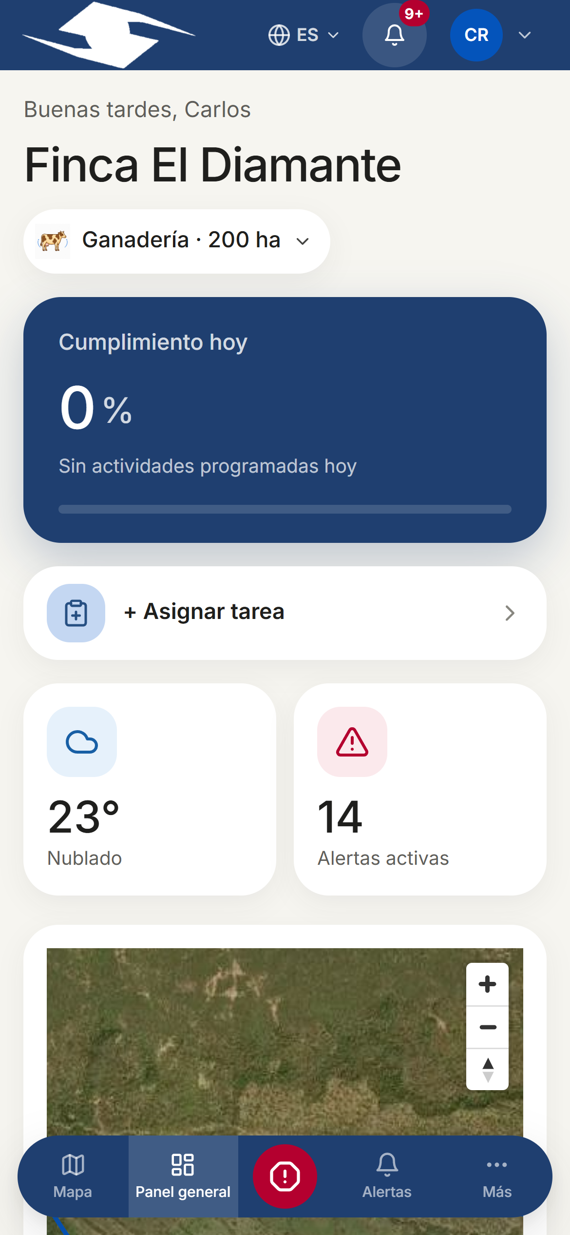 Gedeon dashboard